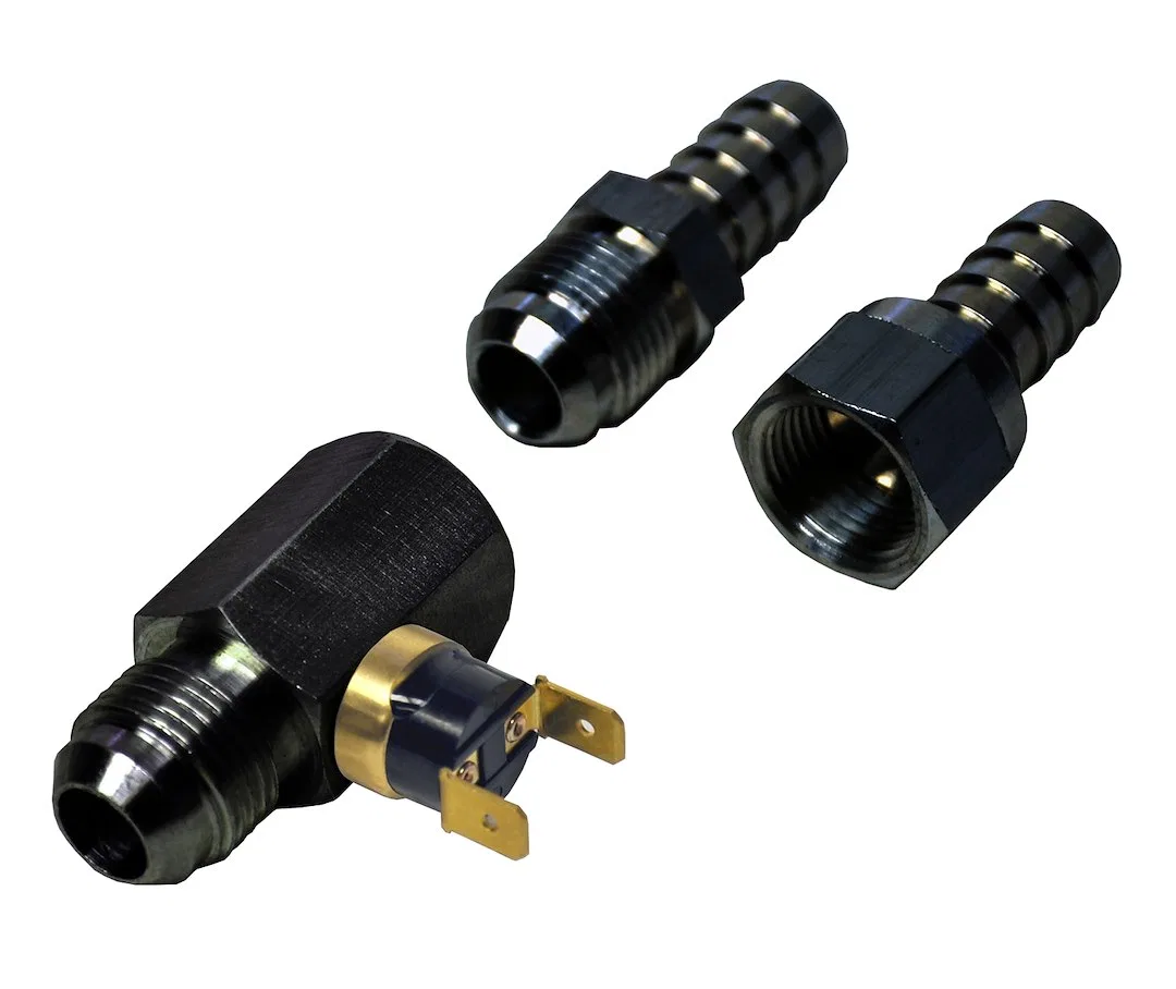 15721 – DERALE Coolant Fan Temperature Switch, 180 Degree Fahrenheit Preset Turn On Temperature/ 165 Degree Fahrenhei...